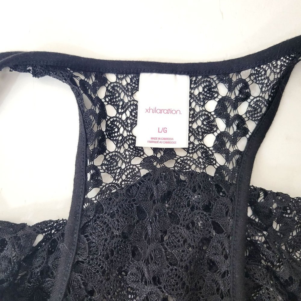 Xhilaration Black Lace Swim Cover Up - Picture 2 of 4